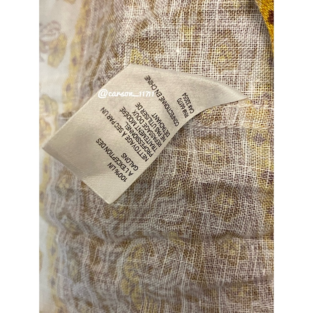 Zimmermann Bonita Buttoned Mustard Paisley Mini Dress - Picture 8 of 10